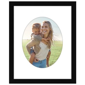 Americanflat 11x14 Picture Frame with Mat - Arch, Oval & Wavy Designs - Stylish Decor for Living Rooms, Dorms, Offices & More - 1 of 4