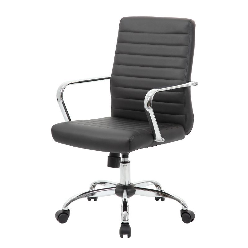 Task Chair with Fixed Arms Black - Boss Office Products, 3 of 10