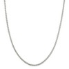 Black Bow Jewelry 2.75mm Sterling Silver Diamond Cut Solid Spiga Chain Necklace - 3 of 4