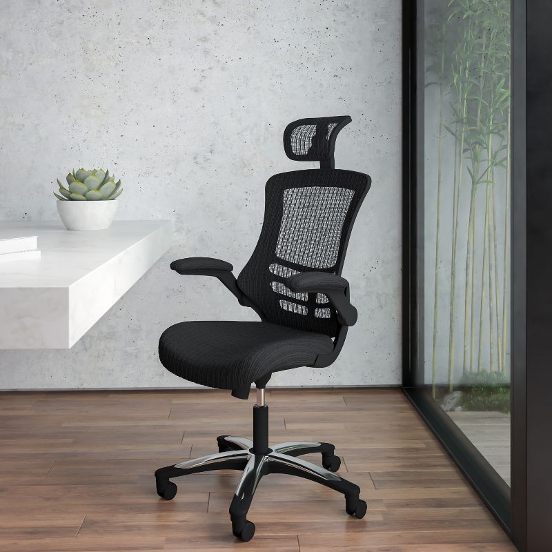Emma and Oliver High Back Mesh Executive Office and Desk Chair with Adjustable Headrest, 3 of 14
