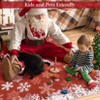 Christmas Washable Rug, Non Slip Area Rug, Low Pile Snowflake Soft Carpet for Living Room, Bedroom, Nursery, Holiday Decor - 3 of 4