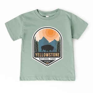 The Juniper Shop Yellowstone National Park Badge Toddler Short Sleeve Tee - 1 of 4