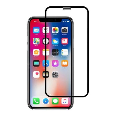 Valor 9H Clear Tempered Glass LCD Screen Protector Film Cover For Apple iPhone 11 Pro/X/XS - Black
