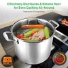 NutriChef 12-Quart Stainless Steel Stock Pot - 18/8 Food Grade Steel Heavy Duty - 4 of 4