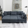 NicBex Sectional Sofa with Armrest Bags 6 Seat U Shaped Modular Sofa for Living Room & Apartment - 4 of 4