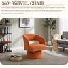 Velvet Swivel Barrel Chair, Modern 360° Rotation Accent Armchair for Living Room, Bedroom & Reception Room - 2 of 4