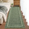 Scalloped Machine Washable Non-Slip Bordered Rug Non-Shedding Soft Low Pile Modern Accent Rugs - 3 of 4