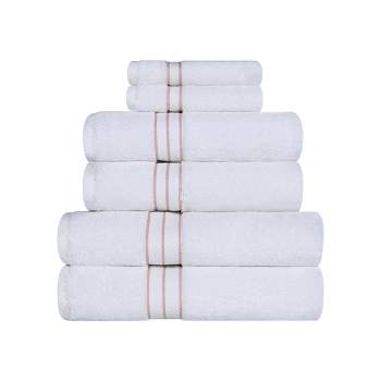 Premium Cotton Solid Plush Heavyweight Hotel Luxury Towel Set by Blue Nile Mills