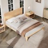 KIGFTSOD Mid-Century Modern 12 Inch Bamboo Wood Platform Bed with Wood Slat Metal Support, No Box Spring Needed, Easy Assembly - 3 of 4