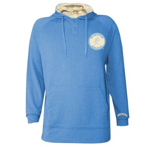 MLB Milwaukee Brewers Men's Hooded Raglan Henley Jersey - 1 of 1