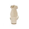 Allegra K Women's Open Toe Block Heel Adjustable Buckled Ankle Strap Sandals - 3 of 4