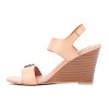 New York & Company Velma Women's 2 Band Buckle Wedge - 3 of 4