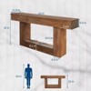 63" Console Table, Farmhouse Narrow Entryway Table , Long Sofa Table, Console Tables for Entryway - 2 of 4