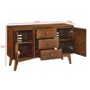 47.3" Mid-Century Modern Sideboard Buffet Cabinet with Drawers, Doors and Adjustable Shelves, Kitchen Cabinet for Dining or Living Room - Panipeachy - 3 of 4