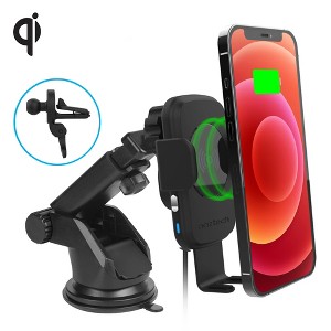 Naztech Smart Grip Wireless Charging Car Mount Black - 1 of 4