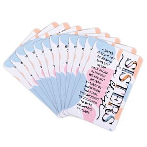 Dicksons Sisters in Christ, Sisters by Heart, Multicolor 3.8 x 2.5 Inch Laminated Cardstock Pocket Card Bookmark; Pack of 12 - 1 of 2
