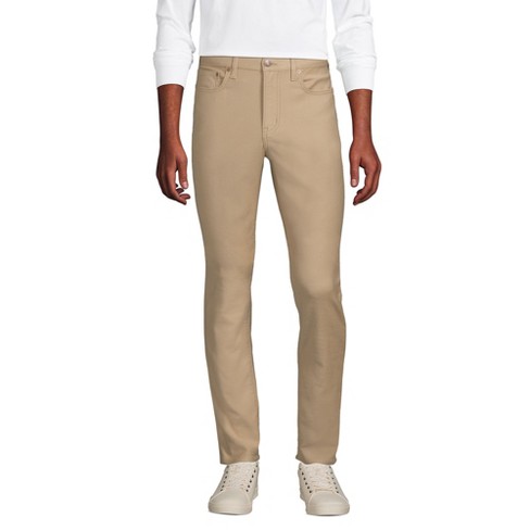 Lands' End Men's Slim Fit Knit 5-pocket Pants - 40x28 - Desert Tan : Target