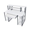Music Recording Studio Desk with Storage Drawer and 8 Open Compartments - 3 of 4