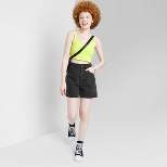 Women's High-Rise Cutoff Midi Jean Shorts - Wild Fable™
