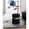 Meridian Furniture,Hailey Velvet Ottoman/Stool - 2 of 4