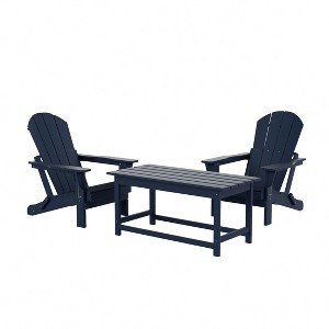 WestinTrends  3-Piece Outdoor Paio Adirondack Conversation Set - 1 of 4