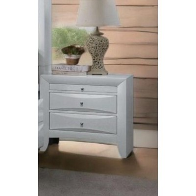 NicBex Nightstand with Drawers,Side Table with Wood Tapered Legs and Finish,Modern Bedside Table for Bedroom,Living Room
