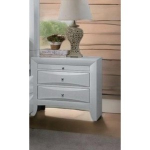 NicBex Nightstand with Drawers,Side Table with Wood Tapered Legs and Finish,Modern Bedside Table for Bedroom,Living Room - 1 of 4