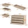 FUFU&GAGA Wooden Dresser Large-sized Drawer Chest with Hidden Compartments-Foot-Activated Drawer,Press-to-Unlock Storage Improving Storage Security - 2 of 4