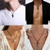 Adjustable Leather Necklace Cord - 20Inch Braided Rope with Stainless Steel Clasp for Men & Women - 4 of 4