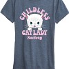 Women's - Instant Message - Childless Cat Lady Society Short Sleeve Graphic T-Shirt - 2 of 4