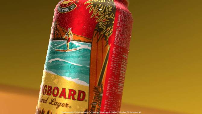 Kona Longboard Island Lager Beer - 12pk/12 fl oz Bottles, 2 of 10, play video