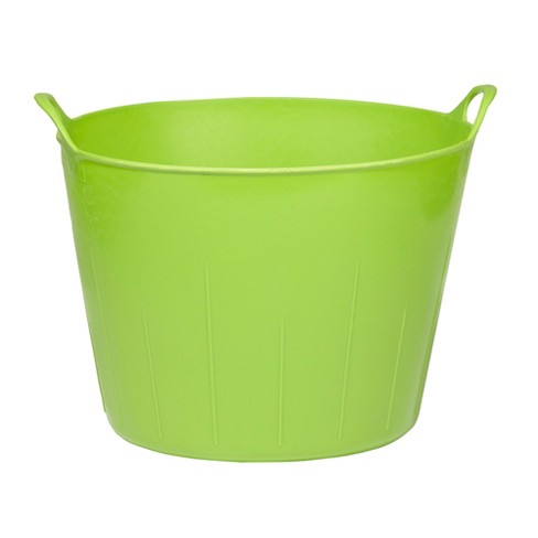 Little Giant 20 Quart Flat Back Plastic Bucket Lime Green