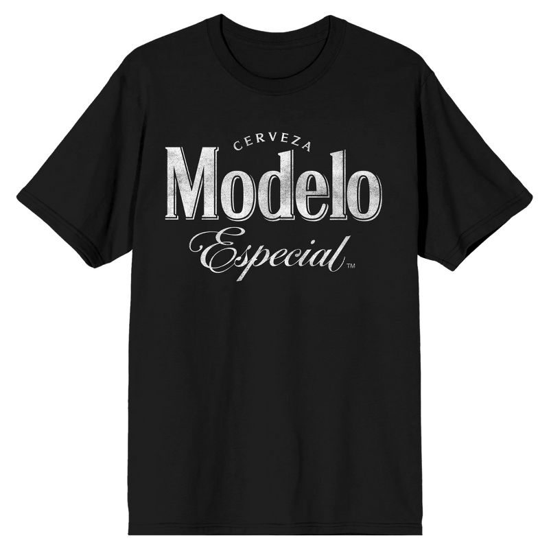 Modelo Classic Logo Men's Black T-Shirt, 1 of 4