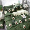 Boersma 3 Piece Cute Avocado Duvet Cover Set Full Size for Adults Ultra Soft Bedding Set Green - 4 of 4