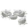 WJSHome Bubble Sofa Curved Couch Set, Breathable Mesh Fabric Bean Bag Sofa ( 1 Seater, 2 Seater, 3 Seater, Ottoman) - 3 of 4