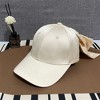 Anna-Kaci Women's Satin Baseball Cap with Back Bow Accent Adjustable Fit and Curved Brim for Chic Casual Style - 2 of 4