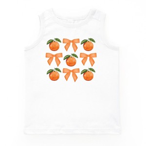 The Juniper Shop Coquette Oranges Chart Youth Tank Top - XS - White - 1 of 4