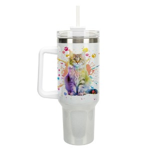 100 North The Coffee Cowboy Hat Country Wrap-Around 40 Oz. Stainless Steel Water Bottle Coffee Mug, Spill & Leak Resistant, Travel Tumbler with - 1 of 4