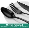 Attop 49-Piece Black Silverware Set with Organizer, Stainless Steel Flatware Set for 8 with Drawer Tray - 2 of 4