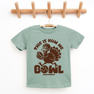 SmileyWorld This Is How We Bowl Turkey - Youth Short Sleeve Graphic T-Shirt and Toddler Short Sleeve Graphic T-Shirt - 1 of 4