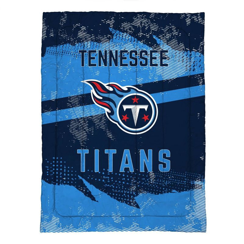 NFL Tennessee Titans Slanted Stripe Twin Bed in a Bag Set - 4pc, 2 of 4