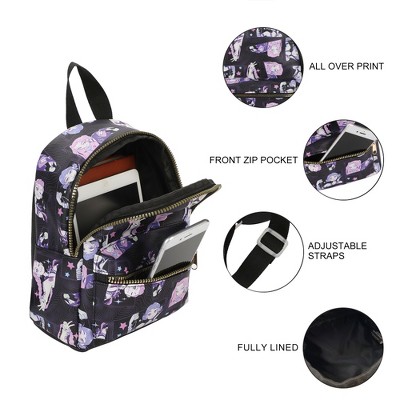 KPop Demon Hunters Huntrix AOP Adult Black 11.5" Mini Backpack — фото 3