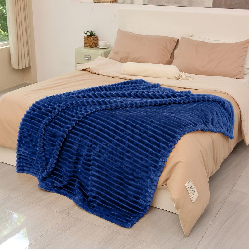 Catalonia Fleece Throw Blanket for Couch, Soft Fuzzy Plush Blanket for Adults and Kids, All Seasons Velvet Lounging Blanket, Living Room Decor Blanket, 2 of 7