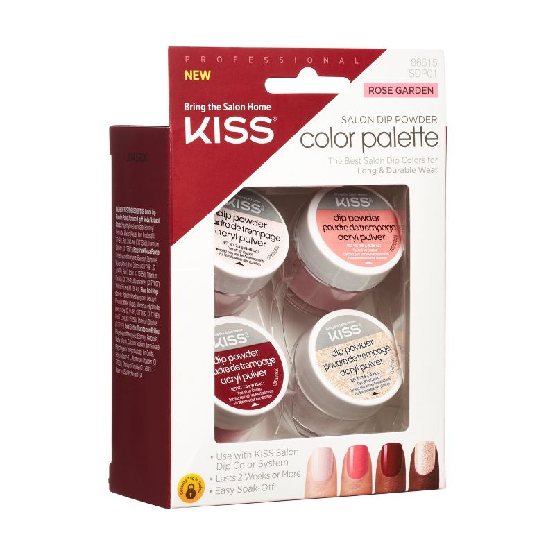 KISS Salon Dip Color Palette - Rose Garden - 4ct, 4 of 7