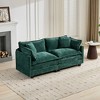 Cloud Sofa LoveSeat, Modular Sectional Couch with Chenille Fabric & Double-Layer Cushions â€ - 2 of 4