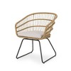 Lyngins 2-Piece Outdoor Club Chair, Wicker-Wrapped Tub Structure Patio Accent Chair, Water-Resistant Cushions, Splayed Sled Legs, Outdoor Dining Chair - 4 of 4