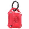 Vena For Apple AirTag Holder, AirTag Keychain iP56 Water Resistant, AirTag Case Cover For Pet Dog Cat Collar Luggage Kids Elderly Backpack - Red - 3 of 4