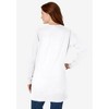 Woman Within Plus Size Perfect Longer-Length Cotton Cardigan - 3 of 4
