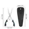 Unique Bargains Fishing Pliers Fishing Pliers Hook Remover Needle Nose Pliers Fishing 1 Set - 2 of 4