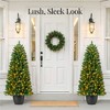 Best Choice Products Pre-Lit Potted Christmas Tree, Classic Artificial Holiday Décor, w/ Twinkling White LEDs - 3 of 4